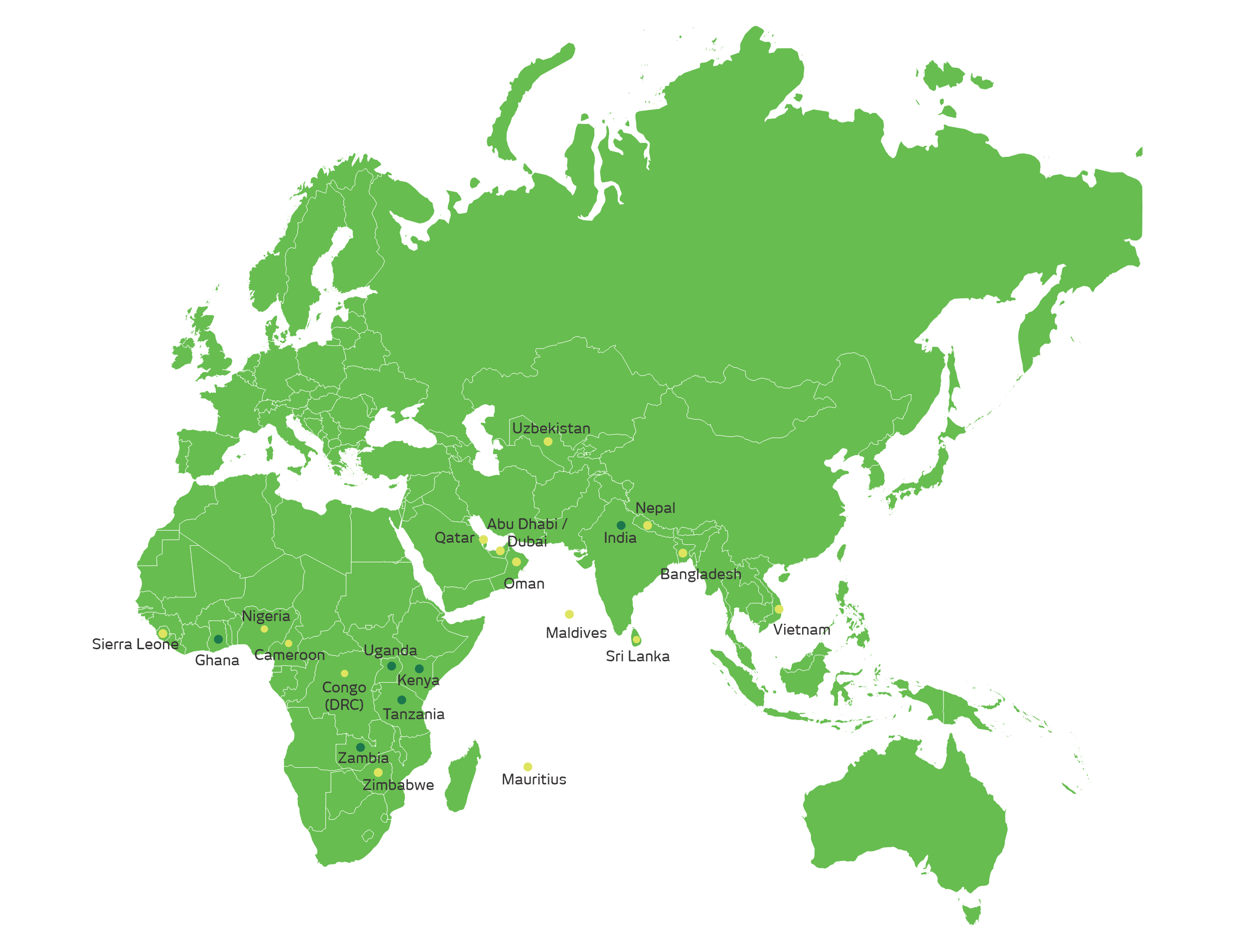 Metropolis Africa & International Network Map
